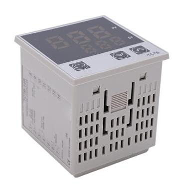 Imagem de aqxreight Controlador de Temperatura Alta Precisão Sensível Função de Saída Dupla Termostato Digital Eletrodomésticos Relé de Temperatura Sólido Possui Ajuste de Estado Possui (BEM-TC7B-14R)