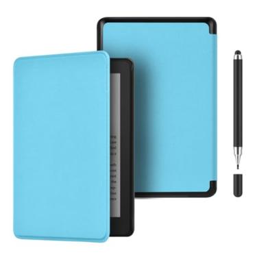 Imagem de Akacy Capa de TPU leve com textura de imitação de couro para Kindle Paperwhite 6,8 (Geração 2021, números de modelo M2L3EK), fina e leve, com despertar/hibernar automático (8)