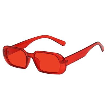 Imagem de Óculos de Sol Ovais com Armação Pequena e Degradê em Cores, Proteção UV400, para Homens e Mulheres, Ideais para Esportes ao Ar Livre, Corrida e Ciclismo, Vermelho