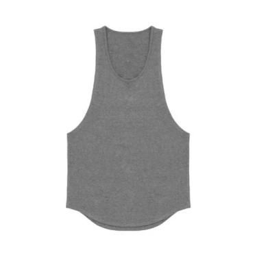 Imagem de Camiseta Sem Mangas De Algodão Respirável Para Homens, Top De Treino D