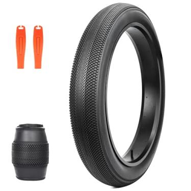 Imagem de ZUKKA Pneu de bicicleta 26 x 4,0 pneu de substituição de pneu de bicicleta de montanha dobrável pneus de bicicleta de alta densidade para bicicleta elétrica Snow Beach BMX MTB (26 x 4,0 polegadas/1