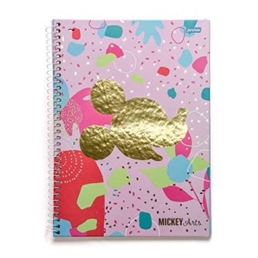 Imagem de Caderno Espiral Jandaia 10 Mat 160Fls Mickey Arts Silhueta Mickey