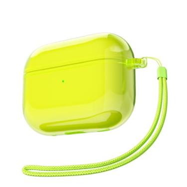 Imagem de Svanove Capa transparente para Airpods Pro 2 com alça, linda capa de plástico rígido transparente para Airpods Pro 1ª geração com corda, capas protetoras femininas Y2K TPU para mulheres e homens