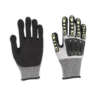 Imagem de Luvas De Proteção Laboral Antiderrapantes De Nitrilo Grau 5, Luvas De 