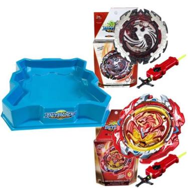 Imagem de Beyblades Dead Phoenix Vs Revive Phoenix - QD Azul - Beyblades Top Gyr