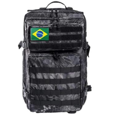 Imagem de Mochila militar 50l camping original 1000d impermeavel com divisorias 