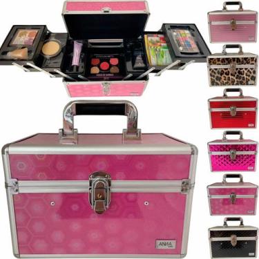 Imagem de Maleta de Maquiagem Profissional 6 bandeijas C/ Makes - Anna Make