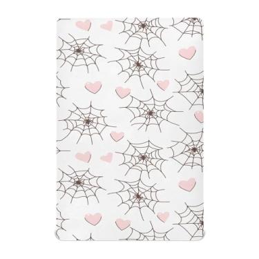 Imagem de Wassud Jogo de lençol com elástico para berço de aranha para meninos e meninas, respirável, neutro, 71 x 132 cm