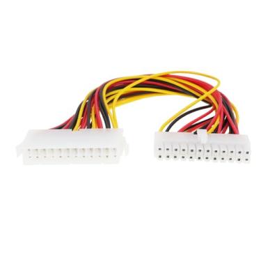 Imagem de YINETTECH Cabo de extensão de energia ATX 2.01 de 24 pinos 30 cm para áudio de computador