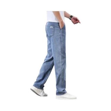 Imagem de Calças Jeans Masculinas Finas De Verão Em Tecido Lyocell, Macias, Resp
