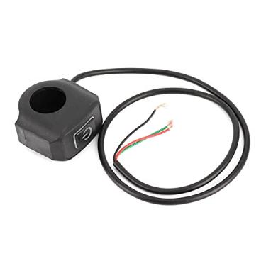 Imagem de Fesjoy Interruptor Universal do Guiador, Botão de Pressão para Motocicleta Com Indicador LED 22 Mm 7/8 pol., Fácil Instalação, ABS à Prova de Intempéries, para Geral, Farol, Farol