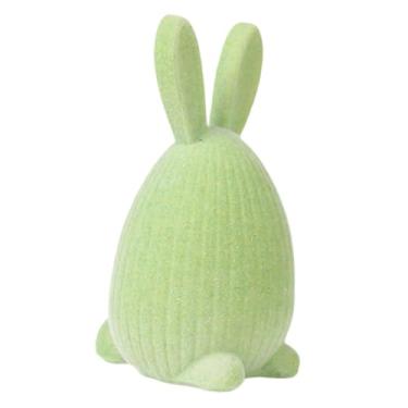 Imagem de Fenteer Estatueta de da Páscoa Flocado, Fofa e, Decoração para Casa, Estátua de da Páscoa, Enfeite de Mesa para o Feriado, Prateleira, Verde