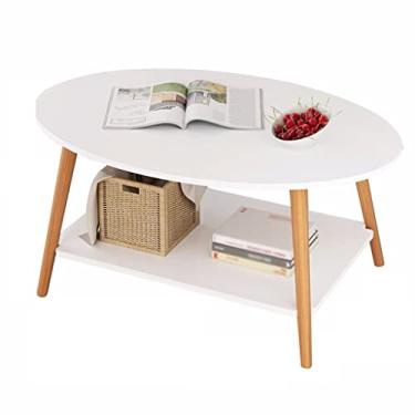 Imagem de Mesa central pequena mesa de centro sofá mesa lateral varanda pequena mesa de centro sala de estar mesa lateral móvel mesa pequena mesa de quarto (C)