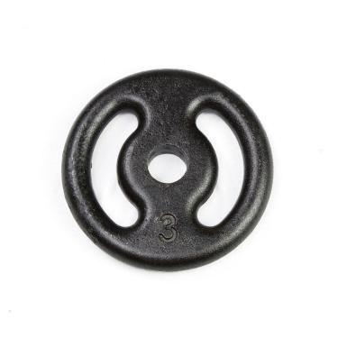 Imagem de Anilha 3kg Vazada Ferro Pintado-Unissex