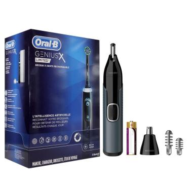 Imagem de Escova de dentes elétrica Oral-B Genius X Limited com aparador