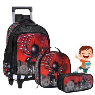 Imagem de Kit Mochila Rodinha Infantil Masculino Grande Menino C/ Alça - YEPP, P