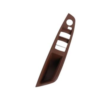 Imagem de Lhd rhd interior maçaneta da porta braço painel guarnição sem espelho botão dobrável Compatível com bmw série 5 (f10/f11) 51417225865(LHD Red)