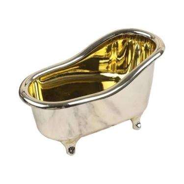 Imagem de Mini Banheira Vaso De Flores Caixa De Armazenamento Para Sabonete E Jo