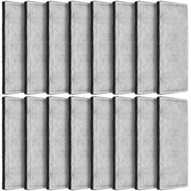Imagem de Pangda 16 almofadas de filtro de espuma de carbono compatíveis com a gama Fluval U2 de esponja subaquática interna acessórios de filtro subaquático para aquário de substituição interna para aquário de