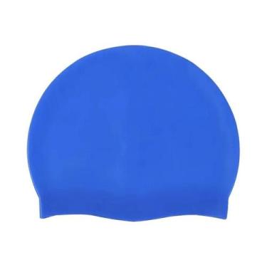 Imagem de Touca De Natação Unissex À Prova d'Água Em Silicone Flexível Com Alta 