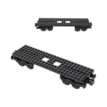 Imagem de Blocos De Montar DIY Para Crianças: Base De Trem E Carruagens MOC - Id