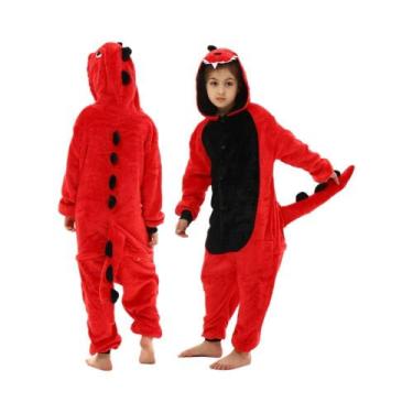Imagem de Pijamas De Inverno Para Meninas, Macacão De Pelúcia Com Capuz De Unicó