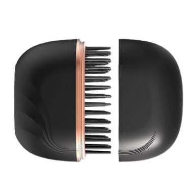 Imagem de Mini escova alisadora de cabelo sem fio | Ferramenta portátil de cabeleireiro | Pente alisador de cabelo pequeno - para meninas, mulheres, profissionais ocupados, salão de noivas, viagens, férias, uso