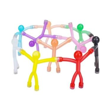 Imagem de Adesivos Magnéticos Coloridos Mini, Ímãs Flexíveis Para Geladeira, 10 