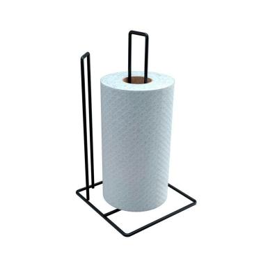 Imagem de Porta Rolo De Papel Toalha Em Aço - Stolf Preto