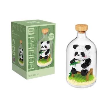 Imagem de Blocos De Montar Micro Panda Kawaii: Mini Tijolos De Brinquedo Para Cr