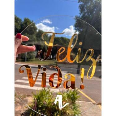 Imagem de Placa de acrilico para decoracao de festa - Acrílico cristal + Acrílic