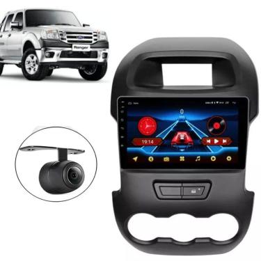 Imagem de Central Multimídia Android 2 Din Ford Ranger Moldura 9 Câmera Ré