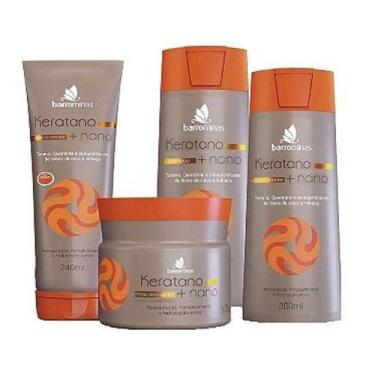 Imagem de Shampoo, Condicionador, Creme para Pentear e Máscara para Cabelos Seco