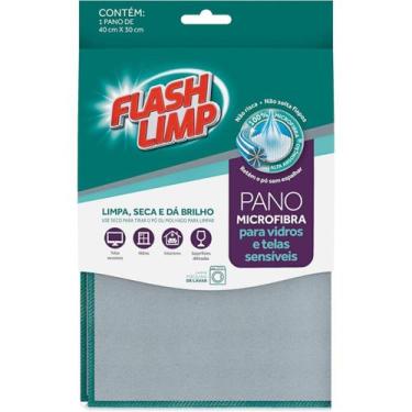 Imagem de Pano microfibra para vidros e telas sensiveis 40 cm flp6699 - Flash Li