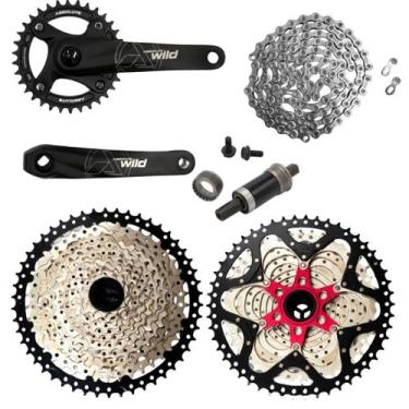 Imagem de Kit Grupo Transmissão Bike 1x11v Coroa Única K7 11x50 Mtb - ABSOLUTE