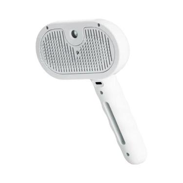 Imagem de Escova De Massagem a Vapor Para Cães E Gatos Com Cabeça Redonda Macia,