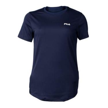 Imagem de Camiseta Feminina Fila Basic Sports III Manga Curta Marinho, Marinho, 