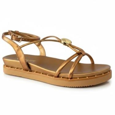 Imagem de Sandália Via Marte Papete Plataforma com Tiras e Fecho Ajustável-Feminino