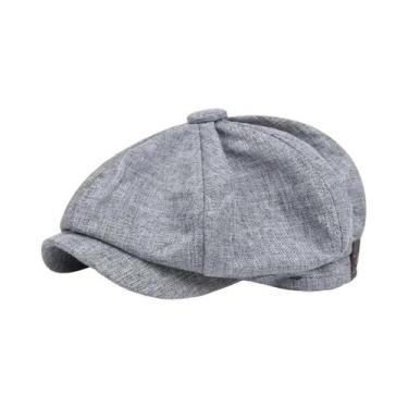Imagem de Boina Retrô Masculina Estilo Peaky Blinders, Boné Octogonal Unissex Pa