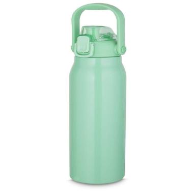 Imagem de Garrafa Litrão Com Alça E Bico 1,5l Em Aço Inox Verde