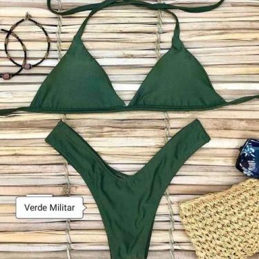 Imagem de Biquíni Feminino Calcinha Asa Delta Com Bojo Verão Moda Praia - Like4y