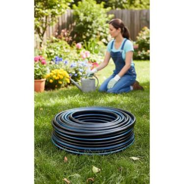 Imagem de Mangueira Borracha Compressor 15m 1/4 300 PSI Ar/Água - Congratulation