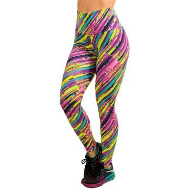 Imagem de Calça Legging Fitness Estampada Bella Fiore Cós Alto Cintura Alta-Feminino