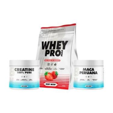Imagem de Kit Whey Protein 900g Creatina 100 300g Suplemento em Pó 300g Energia e Rotina-Unissex