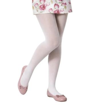 Imagem de Meia calca fio 40 grossa infantil selene 9570, P, Branco