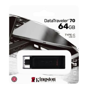 Imagem de Pendrive 64GB USB-C Kingston DT70 3.2