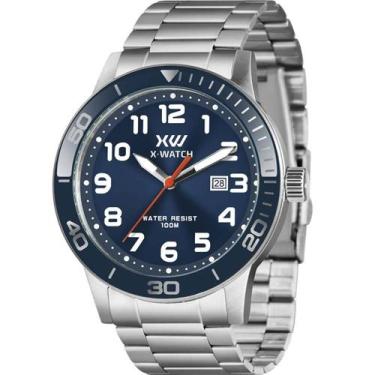 Imagem de Relógio Masculino X-Watch Original XMSS1062D2SX Pulseira Metal Prata -