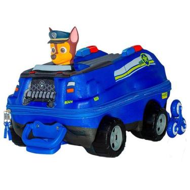 Imagem de Mochila Mala Escolar Viagem Infantil Carro Patrulha Canina, Azul