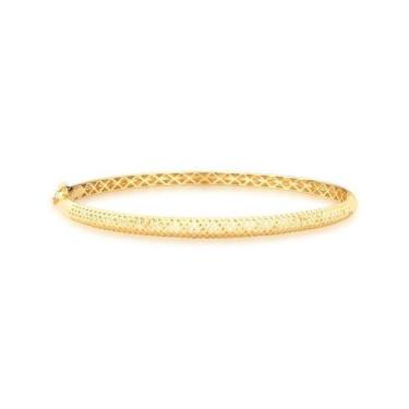 Imagem de Pulseira Bombe de Ouro 18k modelo bracelete - Safira, Único