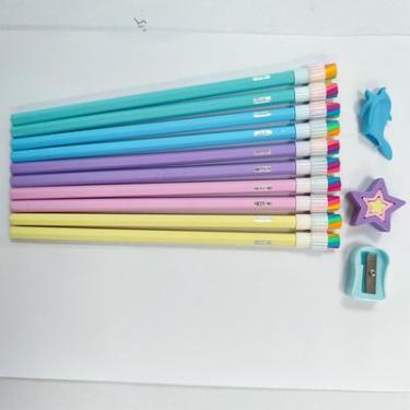 Imagem de Kit Material Escolar 13 Peças School Basics com Lápis Borracha e Apontador